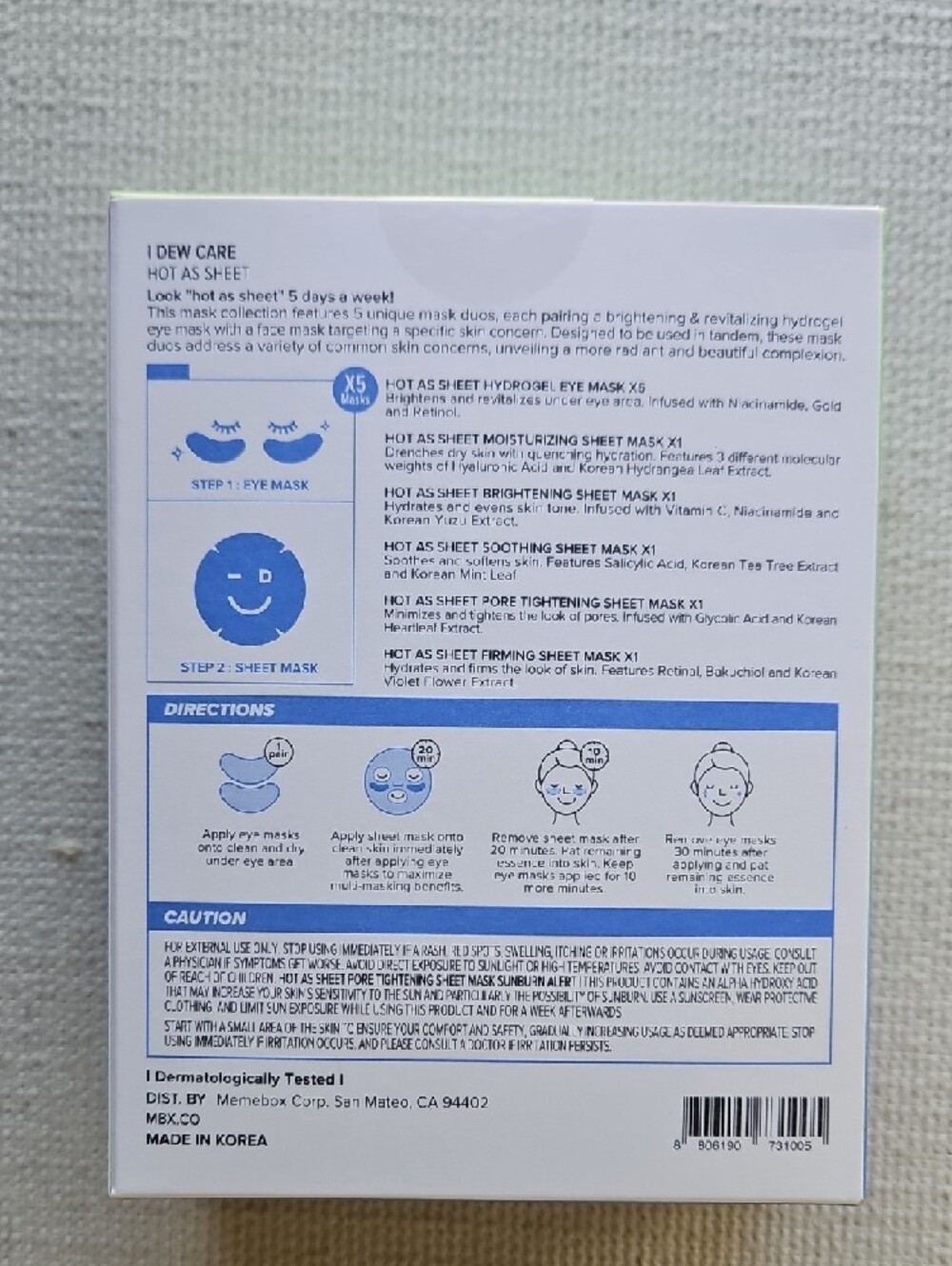Hot As Sheet 5-Day Eye & Face Multi-Masking Set - Picture 4 of 8
